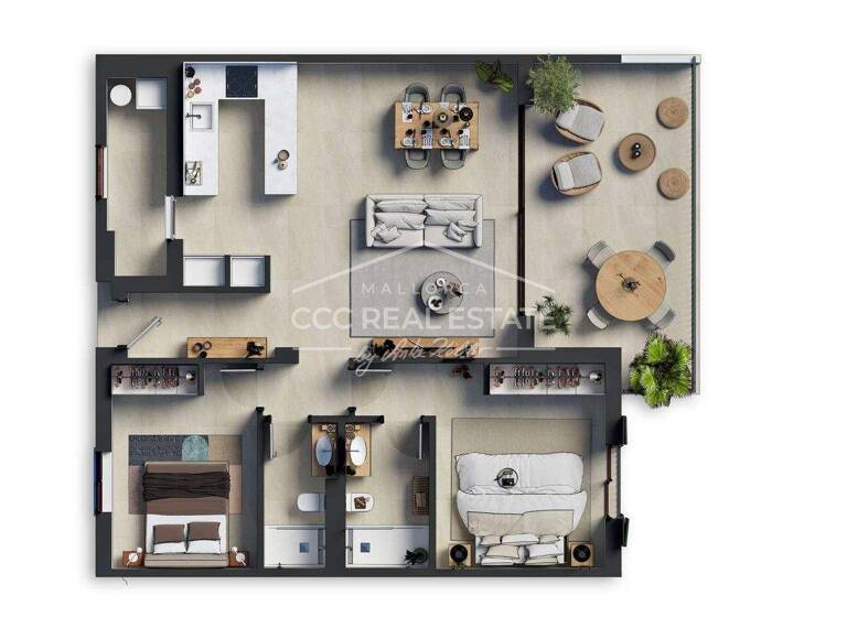 Wohnung zum Kauf - Erstbezug provisionsfrei 530.000 € 3 Zimmer 80 m² 1. Geschoss frei ab 02.11.2027 Capdepera 07580