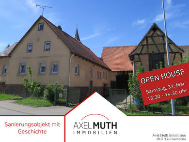 Bauernhaus zum Kauf 169.500 € 6 Zimmer 140 m² 554 m² Grundstück Gochsheimer Strasse 18 Rohrbach Eppingen / Rohrbach 75031
