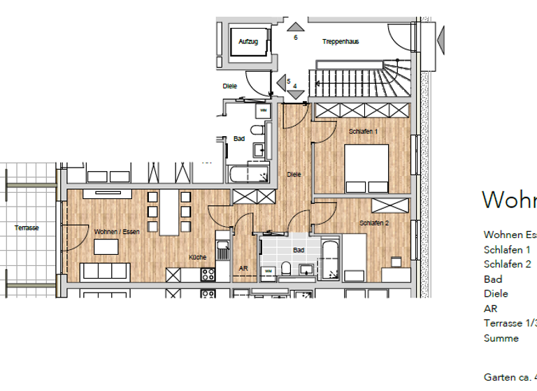 Wohnung zum Kauf - Erstbezug provisionsfrei 423.000 € 3 Zimmer 73,2 m² EG Richard-Strauß-Straße 8 Freilassing 83395