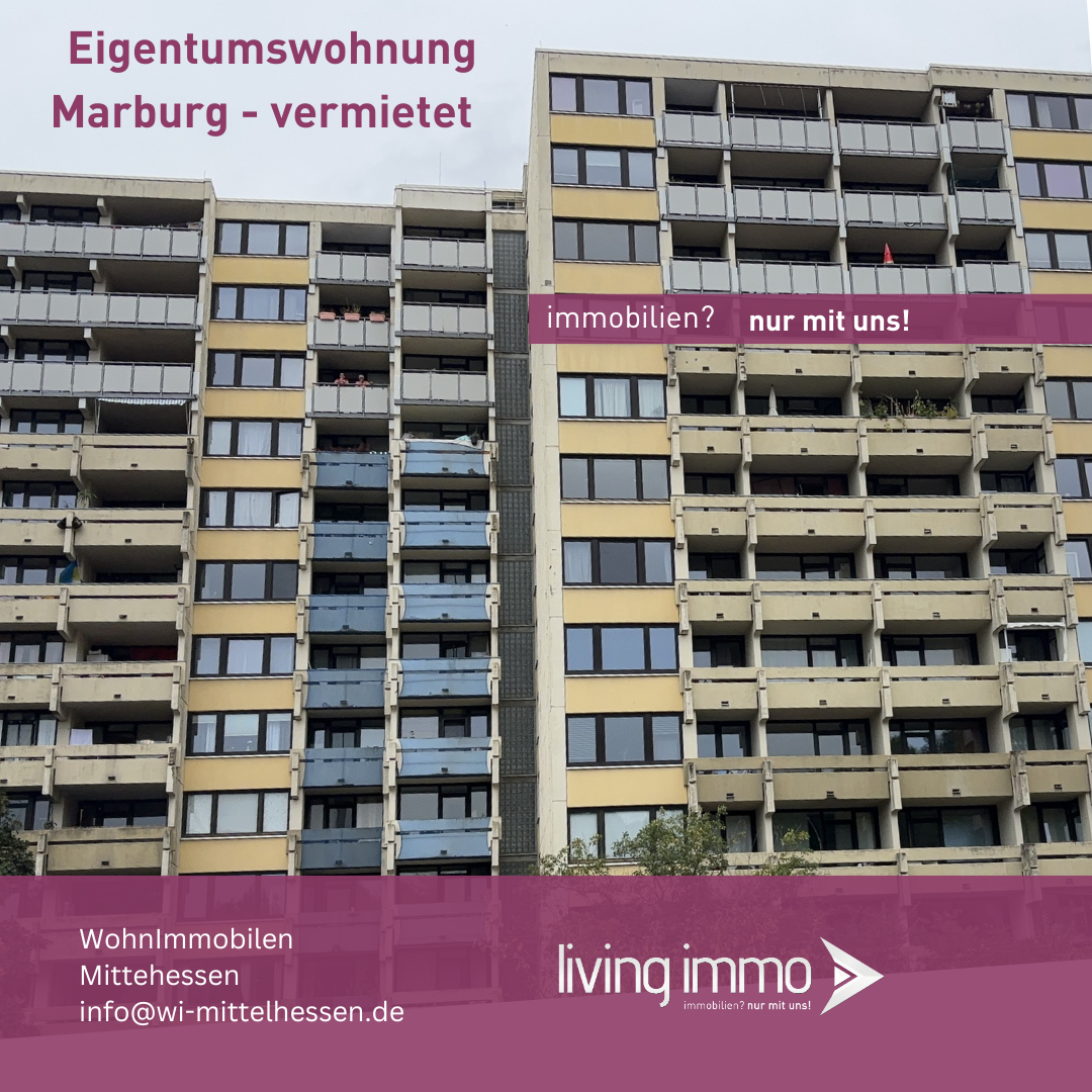 Immobilie zum Kauf als Kapitalanlage geeignet 87.000 € 27 m²<br/>Fläche Ernst-Lemmer-Straße 14 Wehrda Marburg / Wehrda 35041