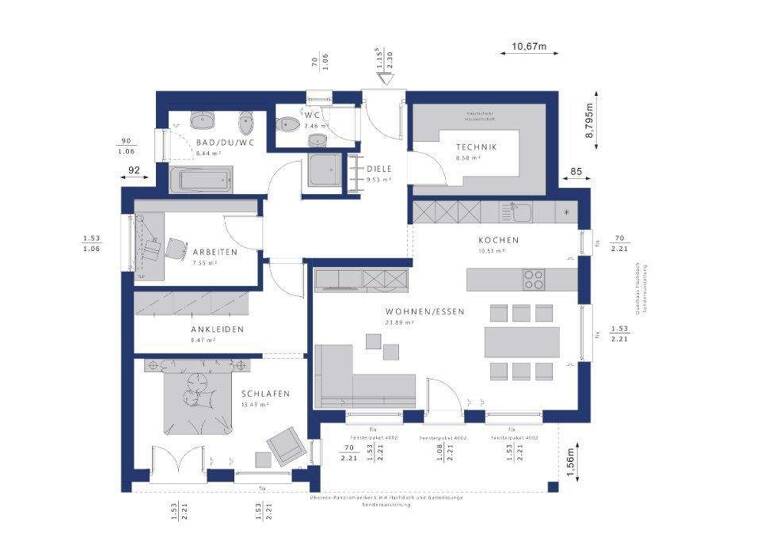 Haus zum Kauf 761.742 € 4 Zimmer 93 m² 281 m² Grundstück Budenheim 55257