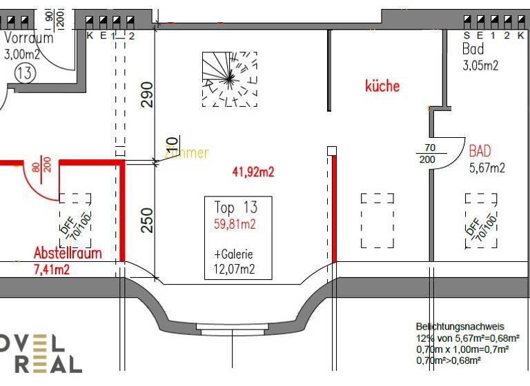Wohnung zum Kauf 354.000 € 2 Zimmer 71,9 m² Wien 1140