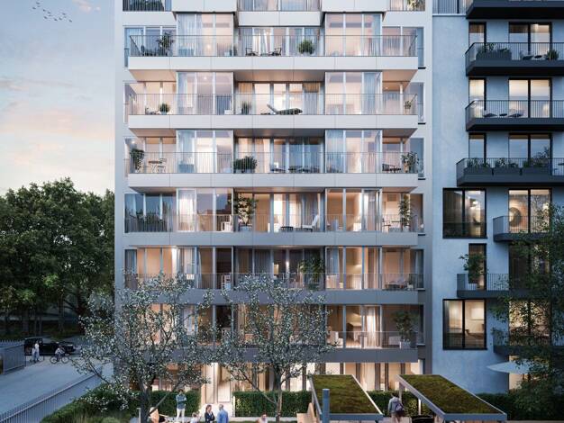 Wohnung zum Kauf - Neubau provisionsfrei 425.000 € 2 Zimmer 45,6 m² EG Boyenstraße 38 Mitte Mitte 10115