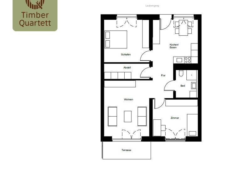 Wohnung zur Miete 611 € 4 Zimmer 86,8 m² 3. Geschoss frei ab sofort Defreggerstraße 2 Künzelsau 74653