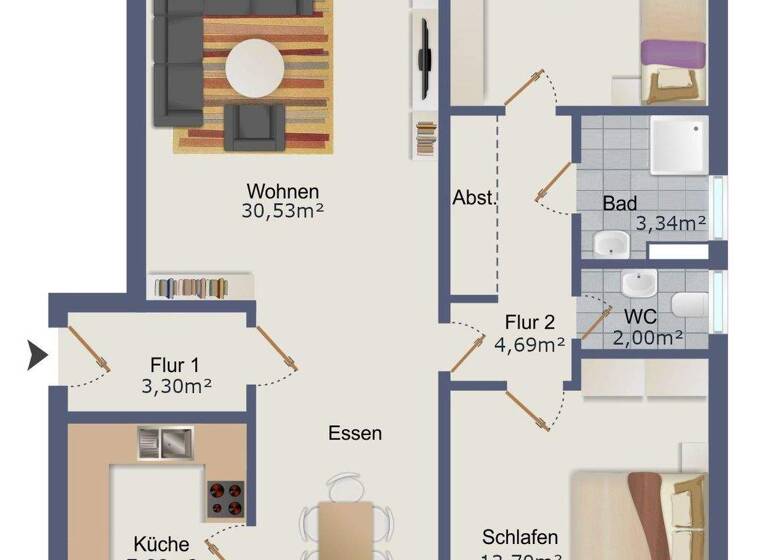 Wohnung zum Kauf 285.000 € 3 Zimmer 80,1 m² Döse Cuxhaven 27476