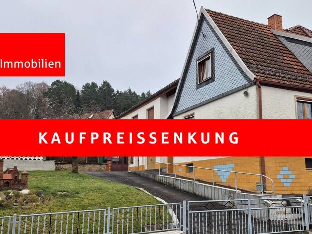 Doppelhaushälfte zum Kauf 114.000 € 6 Zimmer 187 m² 616 m² Grundstück Bad Liebenstein Bad Liebenstein 36448