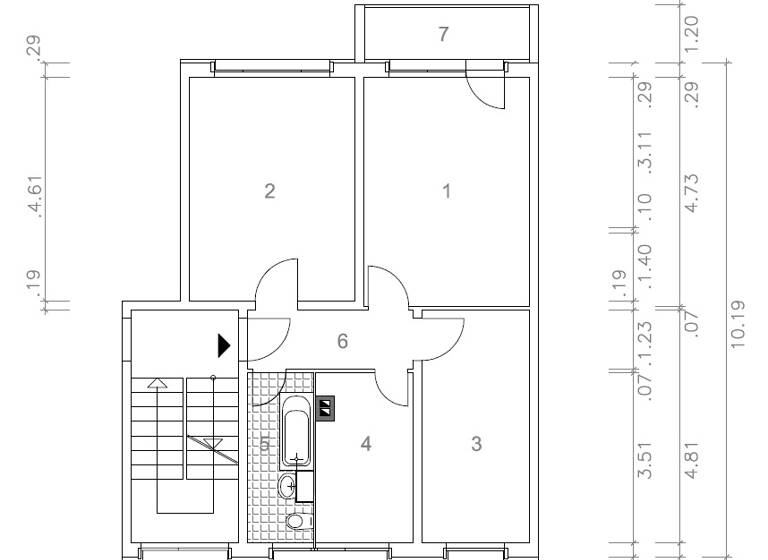 Wohnung zur Miete 350 € 3 Zimmer 58,5 m² 1. Geschoss Heeresbergstraße 4 Lusan Gera 07549