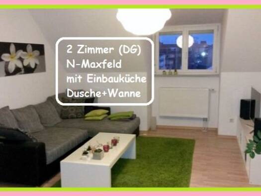 Wohnung zur Miete 625 € 2 Zimmer 53 m² Geschoss 4/5 frei ab sofort Schmausengartenstr. Maxfeld Nürnberg 90409