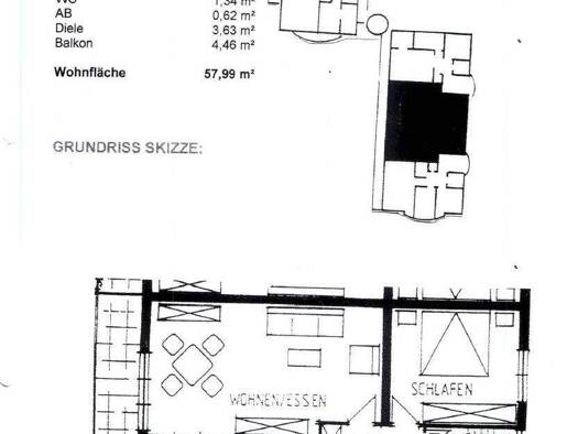 Wohnung zur Miete 680 € 2 Zimmer 58 m² 1. Geschoss Lückerath Bergisch Gladbach 51429