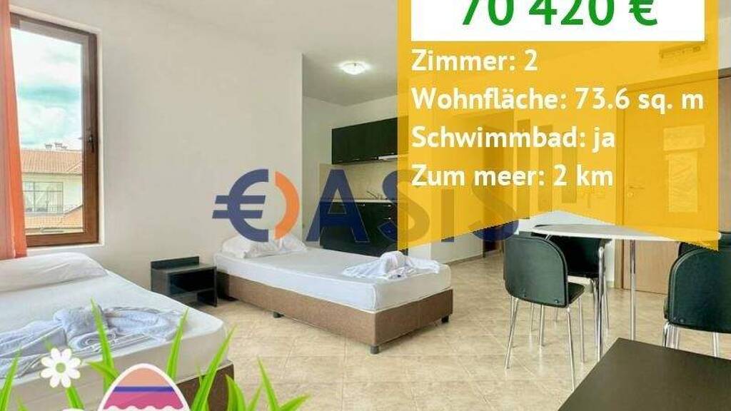 Studio zum Kauf provisionsfrei 70.420 € 2 Zimmer 74 m² 2. Geschoss ???????? 8253