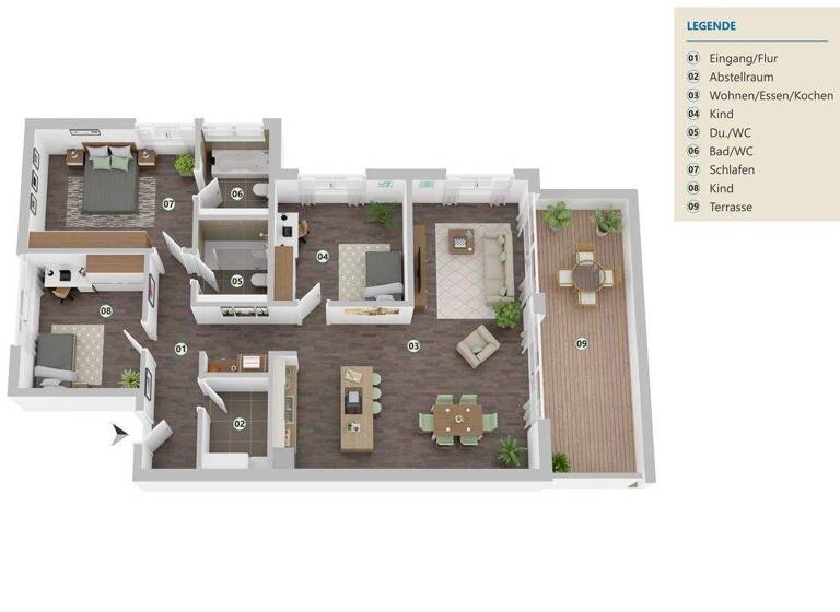 Wohnung zum Kauf provisionsfrei 599.850 € 4 Zimmer 129 m² Tiengen Waldshut-Tiengen 79761