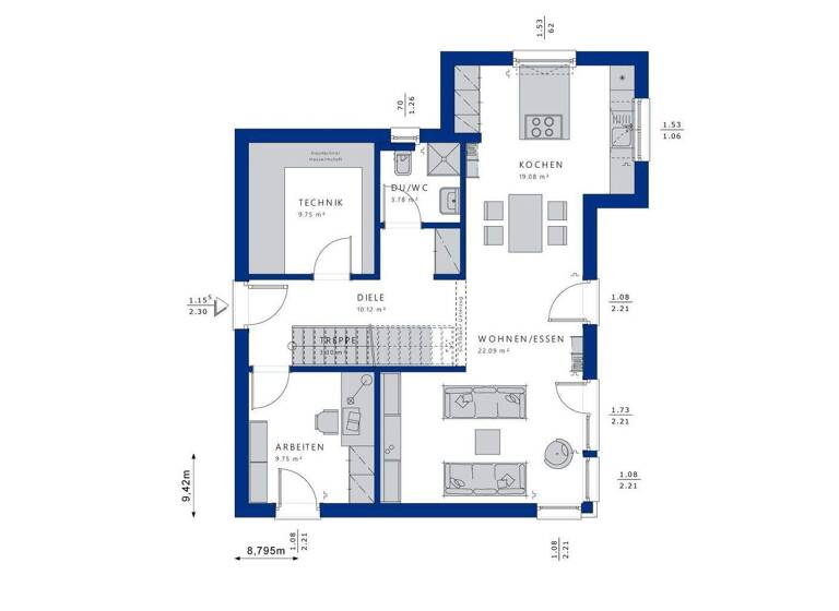 Einfamilienhaus zum Kauf 556.702 € 5 Zimmer 144,8 m² 495 m² Grundstück Freistett Rheinau 77866