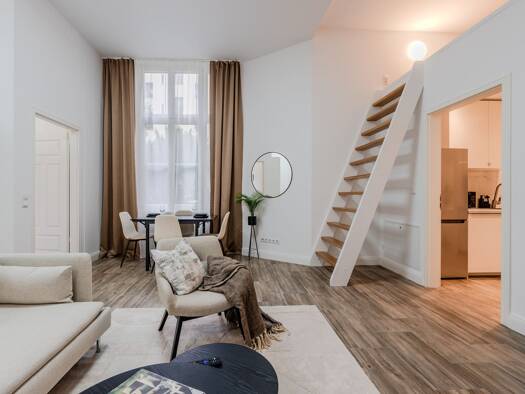 Wohnung zur Miete auf Zeit 1.066 € 1 Zimmer 48 m² frei ab sofort Körtestraße 28 Kreuzberg Friedrichshain-Kreuzberg 10967