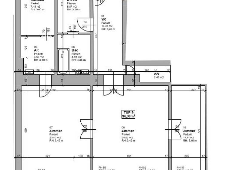 Wohnung zum Kauf 404.796 € 3,5 Zimmer 96,4 m² 4. Geschoss Wien 1080
