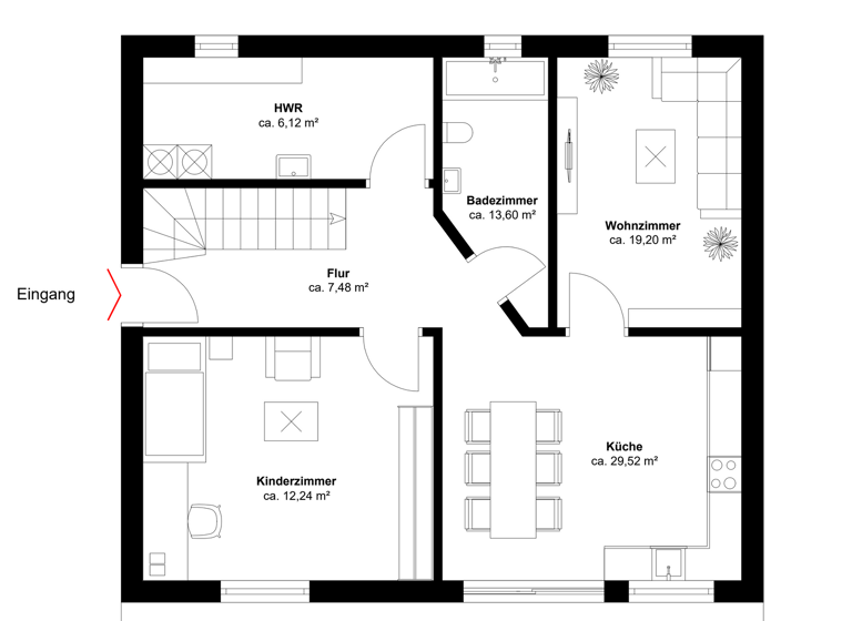 Doppelhaushälfte zum Kauf 145.000 € 5 Zimmer 120 m² 1.915 m² Grundstück Breesen Lindholz 18334
