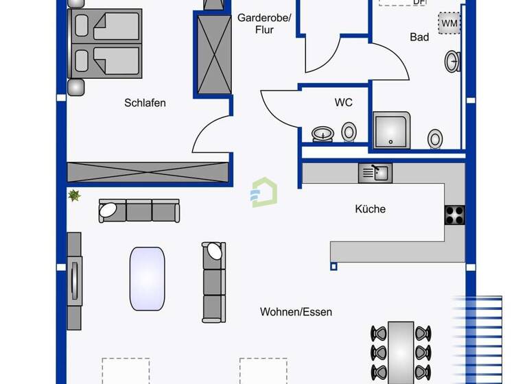 Wohnung zur Miete 995 € 2 Zimmer 101 m²<br/>Wohnfläche Dachgeschoss, 2.<br/>Geschoss Dettingen an der Erms 72581