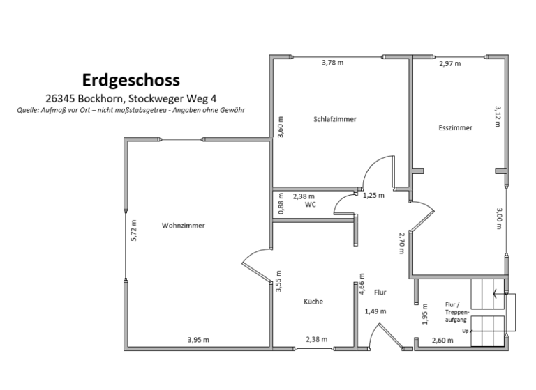 Einfamilienhaus zum Kauf 195.000 € 5 Zimmer 106 m² 2.528 m² Grundstück Bockhorn 26345