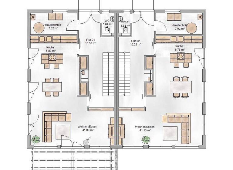 Doppelhaushälfte zum Kauf provisionsfrei 619.000 € 4 Zimmer 136 m² 287 m² Grundstück Memmelsdorf 96117
