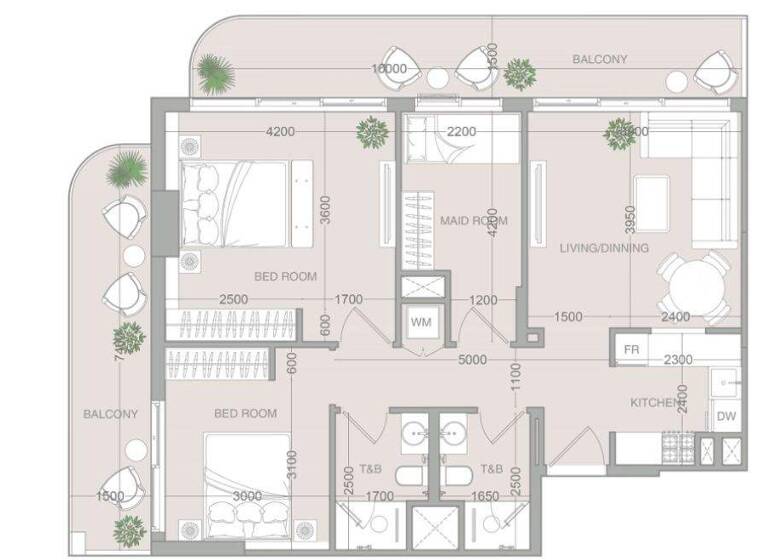 Wohnung zum Kauf - Erstbezug provisionsfrei 379.988 € 3 Zimmer 108,2 m² Dubai
