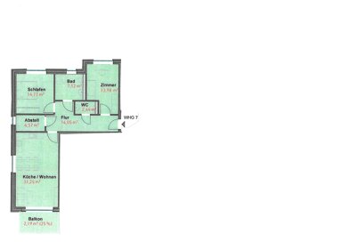 Wohnung zur Miete 1.084 € 3 Zimmer 90,4 m² 1. Geschoss Graveshamstraße 8 Gartenstadt Neumünster 24534