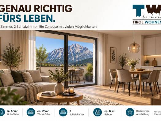 Wohnung zum Kauf 434.000 € 67 m² Telfs 6410