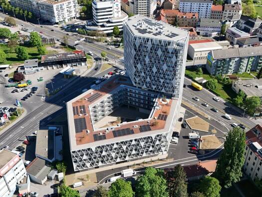 Wohnung zur Miete - Erstbezug 1.165 € 4 Zimmer 88,4 m² 14. Geschoss Kärntner Straße 1 Gries Graz 8020