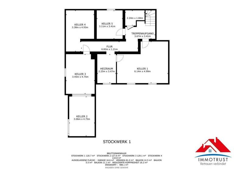 Einfamilienhaus zum Kauf 449.000 € 10,5 Zimmer 256,7 m² 1.152 m² Grundstück Feistritz im Rosental 9181