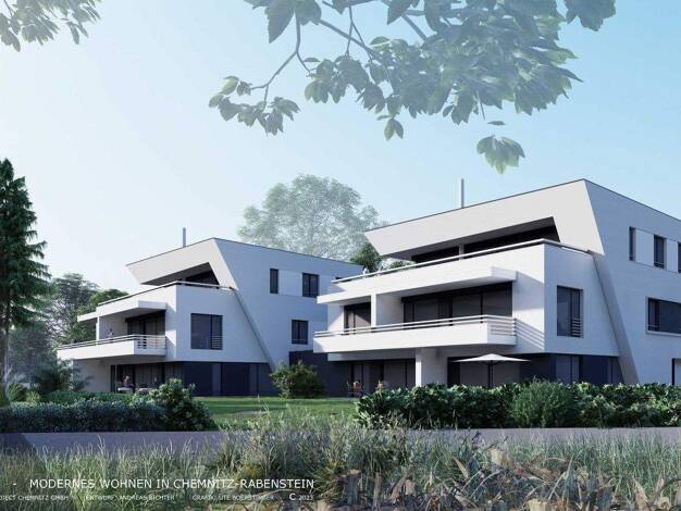 Wohnung zum Kauf - Erstbezug provisionsfrei 427.000 € 3 Zimmer 102 m² 1. Geschoss frei ab sofort Rabenstein Chemnitz 09117