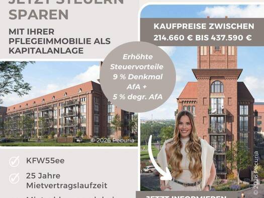 Wohnung zum Kauf provisionsfrei 287.460 € 2 Zimmer 43,9 m² Mitte Mitte 34117