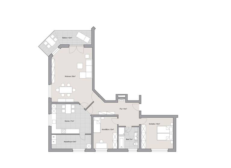 Wohnung zur Miete 740 € 3 Zimmer 113 m² 1. Geschoss frei ab 01.06.2026 Damme-Ort Damme 49401