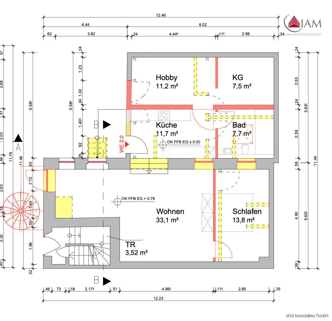 Wohnung zur Miete 1.050 € 2,5 Zimmer 66 m²<br/>Wohnfläche EG<br/>Geschoss 01.03.2025<br/>Verfügbarkeit Wellritzstraße 42 Bleichstraße Wiesbaden 65183