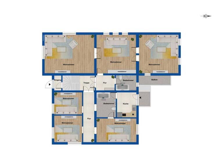 Mehrfamilienhaus zum Kauf 980.000 € 15 Zimmer 470,3 m² 690 m² Grundstück Stadtmitte Rostock 18055