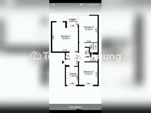 Wohnung zur Miete Tauschwohnung 513 € 3 Zimmer 78 m² Britz Berlin 12353