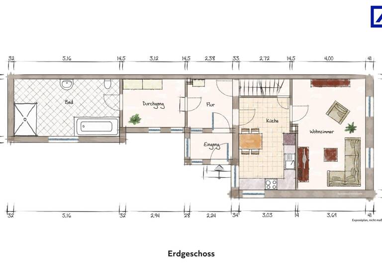 Doppelhaushälfte zum Kauf 298.500 € 3 Zimmer 120 m² 795 m² Grundstück Sangerhausen 06526