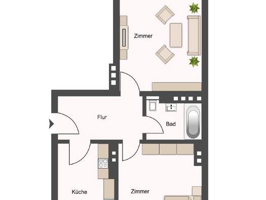 Wohnung zur Miete 1.056 € 2 Zimmer 60 m² frei ab 01.11.2026 Centrum Münster 48151