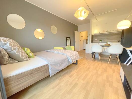 Wohnung zur Miete Wohnen auf Zeit 590 € 1 Zimmer 31 m² frei ab sofort Gerichtsweg 14 Zentrum-Südost Leipzig 04103
