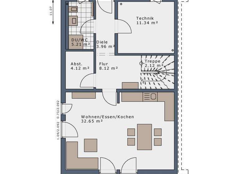 Doppelhaushälfte zum Kauf provisionsfrei 625.500 € 4 Zimmer 135 m² 580 m² Grundstück Moorrege 25436