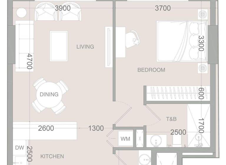 Wohnung zum Kauf provisionsfrei 263.847 € 2 Zimmer 68,4 m² Dubai 00000