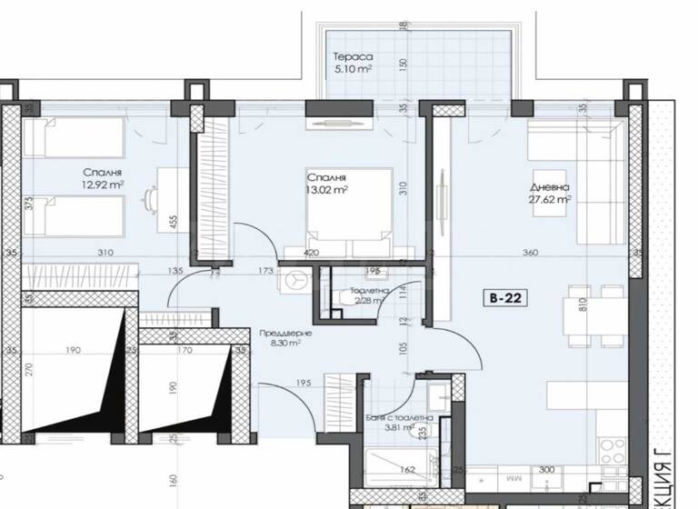 Wohnung zum Kauf 115.028 € 3 Zimmer 105,5 m² Plovdiv