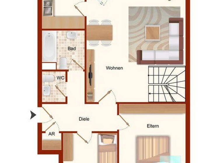 Maisonette zur Miete 925 € 5 Zimmer 113 m²<br/>Wohnfläche 2.<br/>Geschoss 01.07.2025<br/>Verfügbarkeit Am Anger 34 Beerfelde Steinhöfel 15518