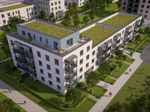 Wohnung zum Kauf - Erstbezug 526.300 € 3 Zimmer 89,1 m² 1. Geschoss Geschwister-Scholl-Straße 18 Herzo Base Herzogenaurach 91074