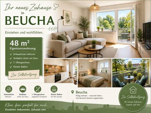 Wohnung zum Kauf 84.900 € 2 Zimmer 48 m² Beucha Brandis 04824