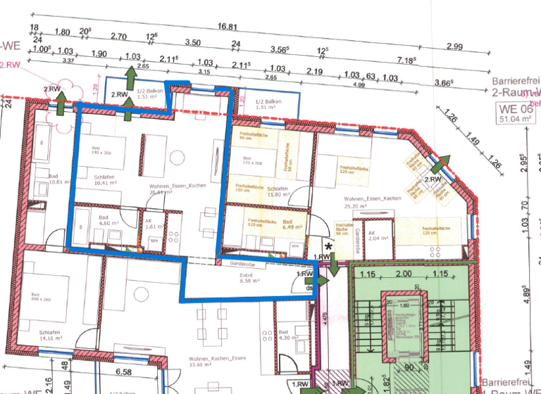 Wohnung zur Miete 565 € 1 Zimmer 46,1 m²<br/>Wohnfläche 1.<br/>Geschoss ab sofort<br/>Verfügbarkeit Hildebrandstraße 38 Connewitz Leipzig 04277