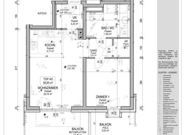 Wohnung zur Miete 748 € 2 Zimmer 56,9 m² 1. Geschoss Bäckerberg Euratsfeld 3324