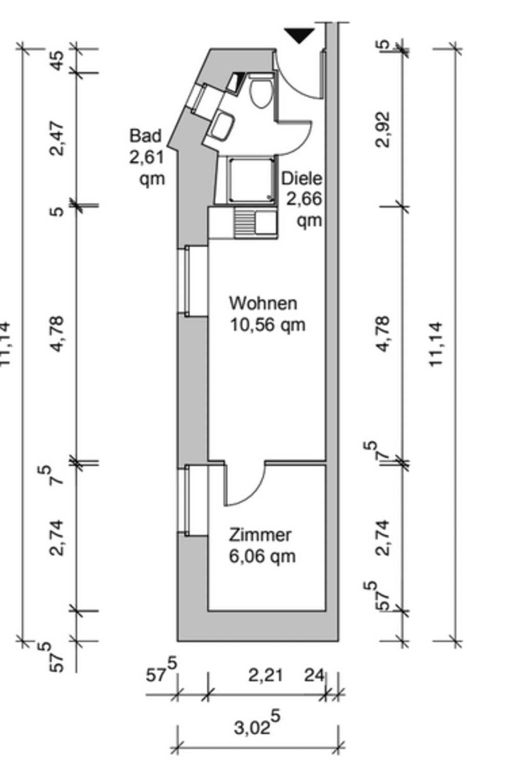 Wohnung zur Miete Wohnen auf Zeit 1.150 € 1 Zimmer 22 m²<br/>Wohnfläche 01.03.2025<br/>Verfügbarkeit Marienstraße Ehrenfeld Köln 50825