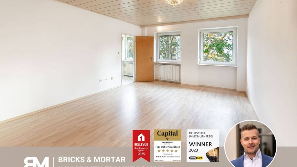 Wohnung zum Kauf 119.000 € 31 m² 1. Geschoss Zerzabelshof Nürnberg 90480