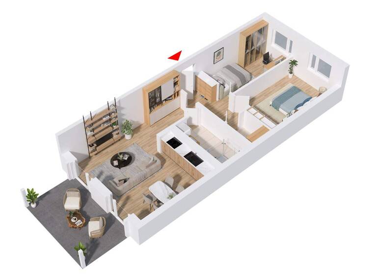 Wohnung zum Kauf provisionsfrei als Kapitalanlage geeignet 366.000 € 3 Zimmer 72,4 m² Hauptstraße 30 Denkendorf 85095