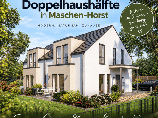Doppelhaushälfte zum Kauf provisionsfrei 699.000 € 4 Zimmer 134 m² 750 m² Grundstück Maschen Seevetal 21220