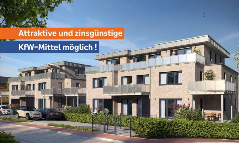 Wohnung zum Kauf - Neubau 430.000 € 3 Zimmer 96,3 m² EG Westerkappeln Westerkappeln 49492