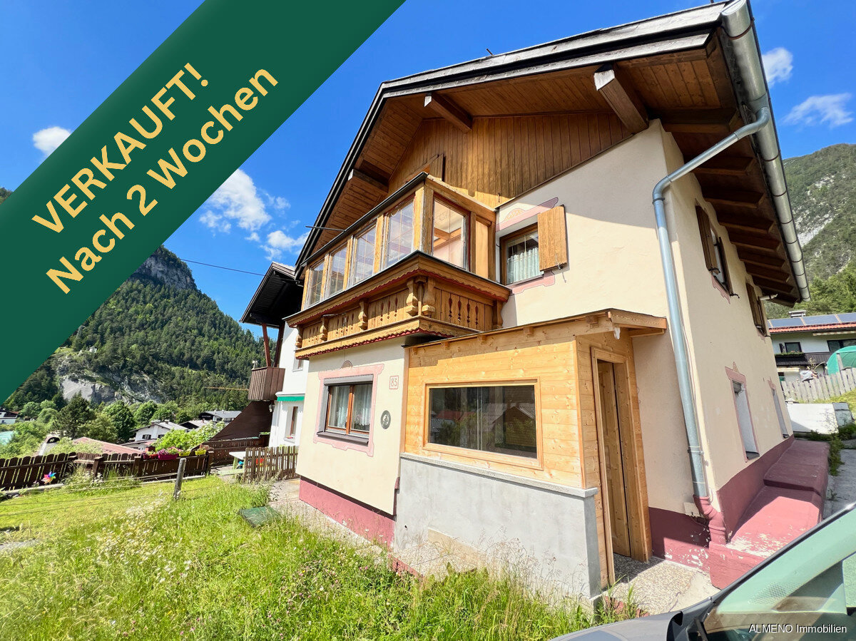 Einfamilienhaus zum Kauf 220.000 € 7 Zimmer 176 m²<br/>Wohnfläche 187 m²<br/>Grundstück Inrain 83 Scharnitz 6108